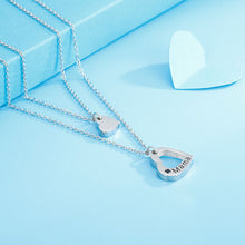 Load image into Gallery viewer, Cutout Heart Double-Layered Necklace
