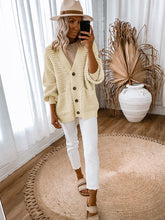 Load image into Gallery viewer, Long Sleeve Button Cardigan with Pockets
