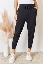 Load image into Gallery viewer, RISEN Soft Knit Drawstring Cropped Joggers
