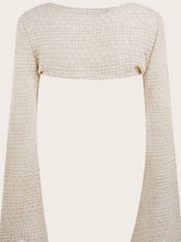 Load image into Gallery viewer, Round Neck Long Sleeve Knit Cover Up
