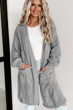 Load image into Gallery viewer, Cable-Knit Cardigan
