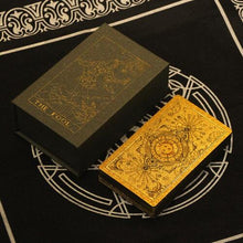 Load image into Gallery viewer, Gold Foil Tarot Cards With Box
