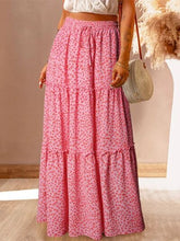Load image into Gallery viewer, Leopard Tiered Maxi Skirt
