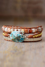 Load image into Gallery viewer, Handmade Natural Stone Copper Bracelet

