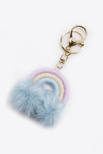 Load image into Gallery viewer, Assorted 4-Pack Rainbow Pom Pom Keychain
