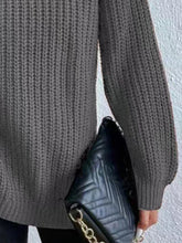 Load image into Gallery viewer, Turtleneck Rib-Knit Sweater
