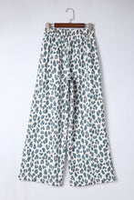 Load image into Gallery viewer, Leopard Drawstring Waist Wide Leg Pant
