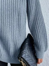 Load image into Gallery viewer, Turtleneck Rib-Knit Sweater
